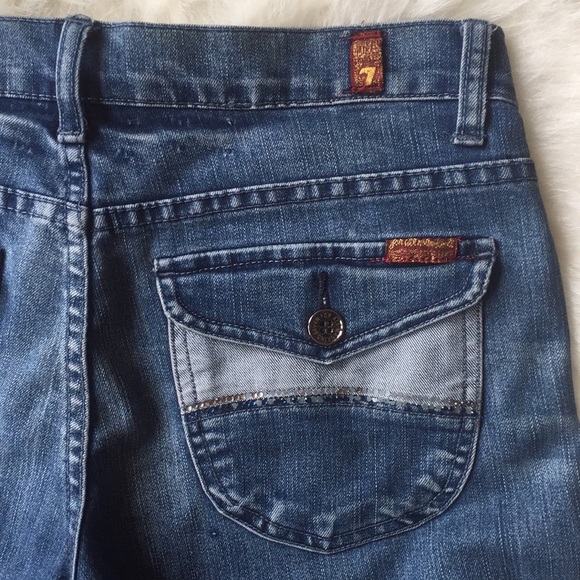 7 For All Mankind Straight Leg Jeans Size 28 - Picture 7 of 8